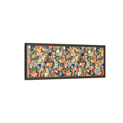 Digital Artistic Expression Artistic Streetwear Matte Canvas, Framed (multi-Color) - 8404 Design-46 B