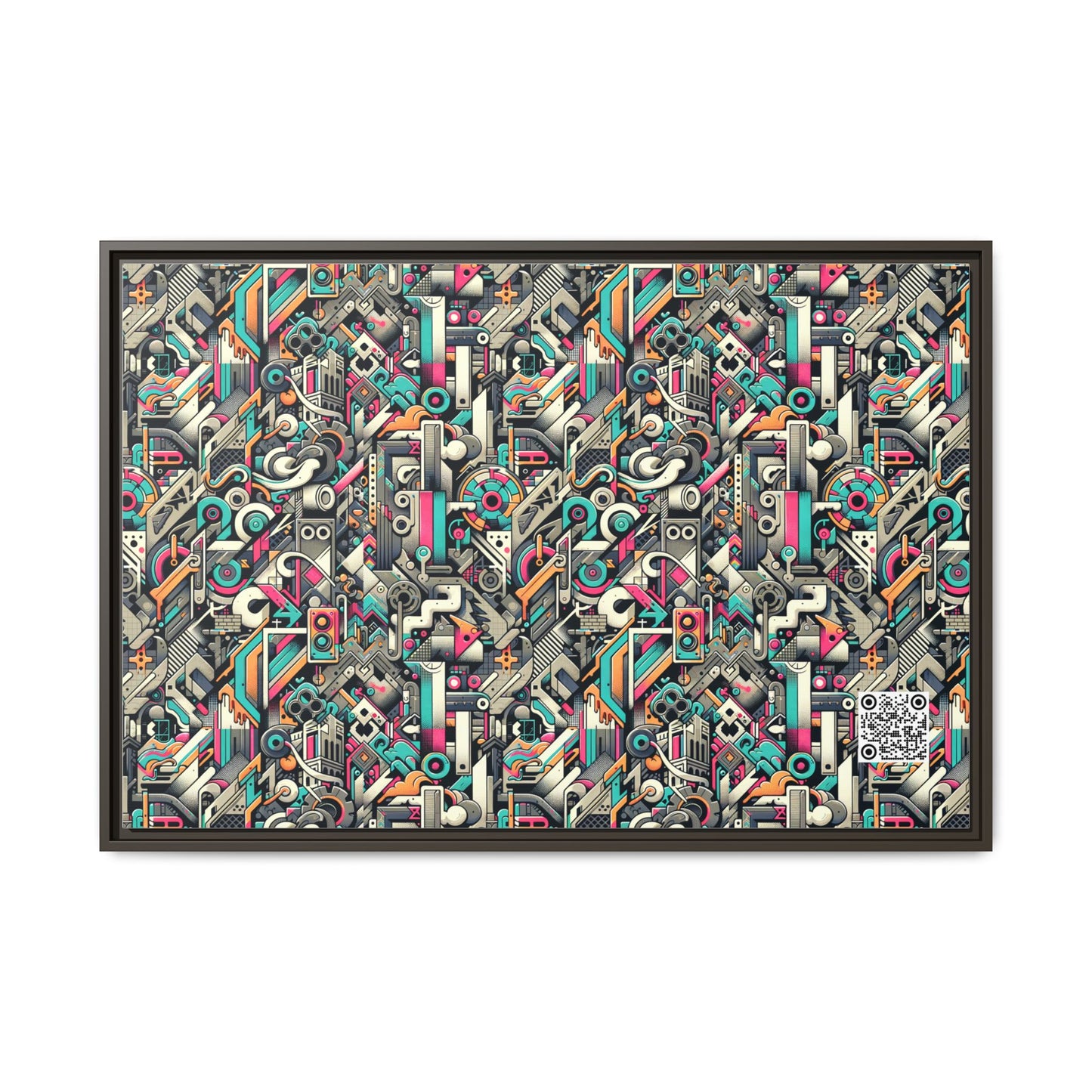 Digital Street Art Urban Street Style Matte Canvas, Framed (multi-color) - 8404 Design-74 A
