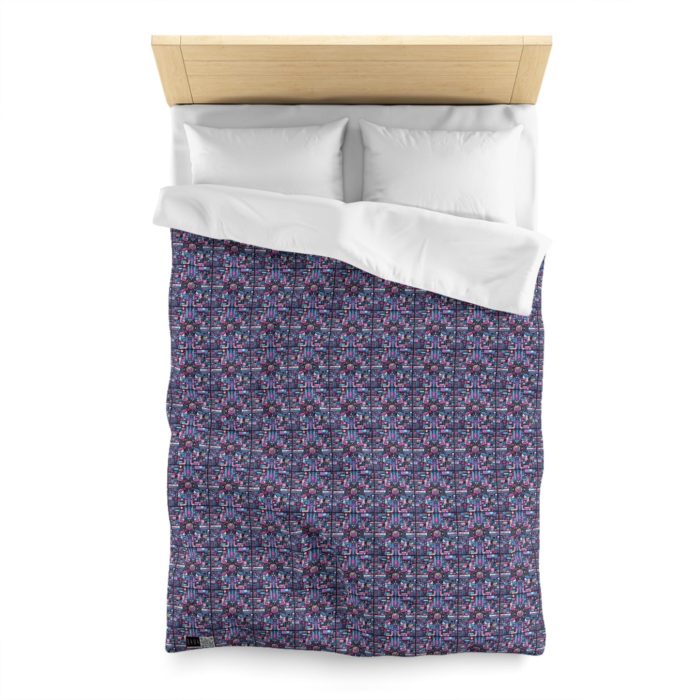 Digital Rebellion Youthful Streetwear with a Rebellious Digital Twist Microfiber Duvet Cover - 8404 Design-65