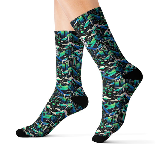 Digital Adventure Graphics Digital Explorer Sublimation Socks - 8404 Design-55