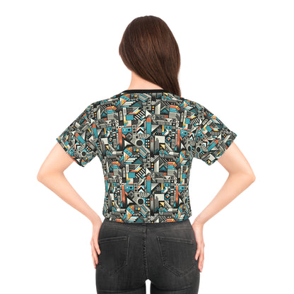 Digital Street Art Urban Street Style Crop Tee - 8404 Design-81