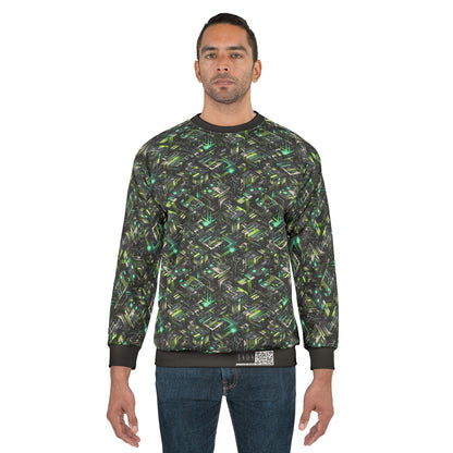 Tech-Infused Graphics Tech-Forward Streetwear Sweatshirt - 8404 Design-47