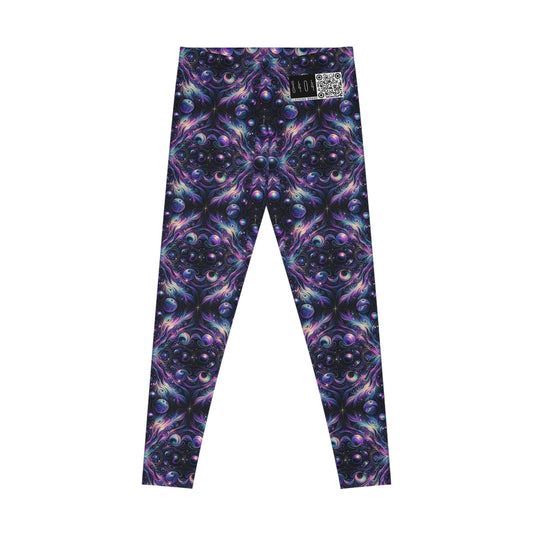Galactic Hues Tech-Forward Cosmic Fusion Stretch Leggings - 8404 Design-41