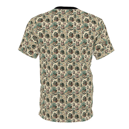 Cultural Artisanal Fusion Contemporary Cultural Elegance Unisex Cut & Sew Tee - 8404 Design-68