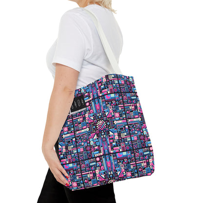Digital Rebellion Youthful Streetwear with a Rebellious Digital Twist Tote Bag - 8404 Design-65