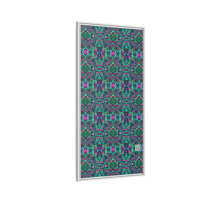 Digital Glitch Vibes Tech-Inspired Streetwear Matte Canvas, Framed (multi-Color) - 8404 Design-71 B