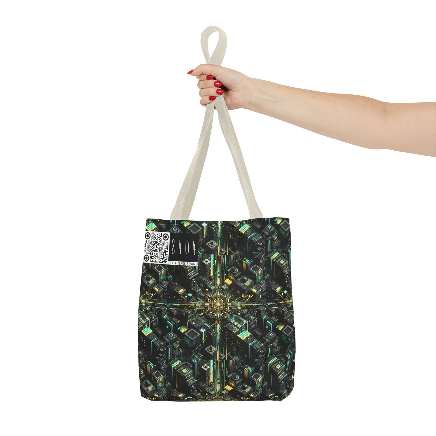 Tech Noir Graphics Tech-Inspired Streetwear Tote Bag - 8404 Design-66