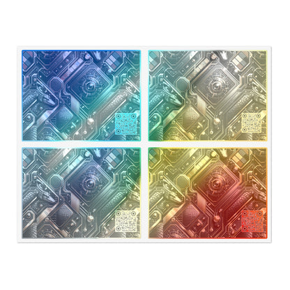 Tech Noir Fusion Sleek Tech Luxe Sticker Sheets - 8404 Design-56