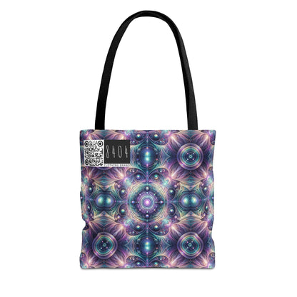 Iridescent Tech Fusion Tech-Forward Streetwear Tote Bag - 8404 Design-61