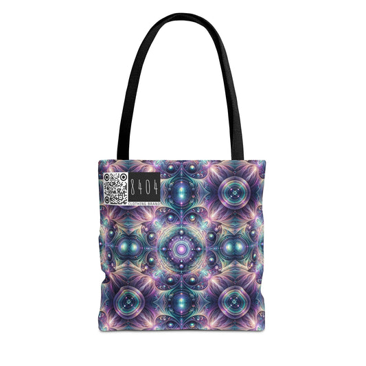 Iridescent Tech Fusion Tech-Forward Streetwear Tote Bag - 8404 Design-61