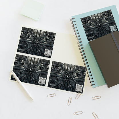 Tech Noir Futuristic Tech Aesthetic with a Dark Twist Sticker Sheet - 8404 Design-68