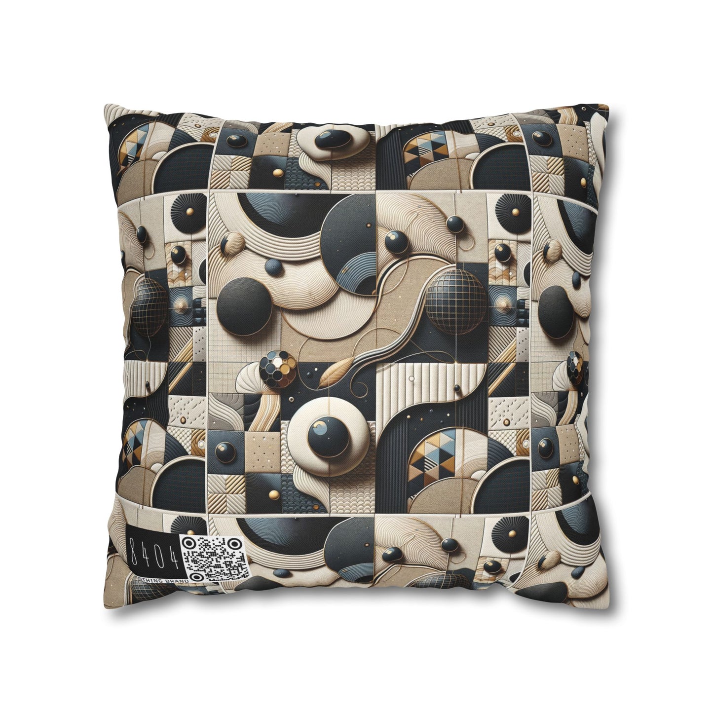 Tech-forward Luxe Streetwear Tech Luxe Fusion Spun Polyester Square Pillowcase - 8404 Design-71
