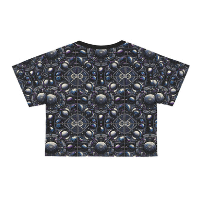 Tech Astronaut Tech-Forward Streetwear Meets Space Exploration Crop Tee - 8404 Design-46