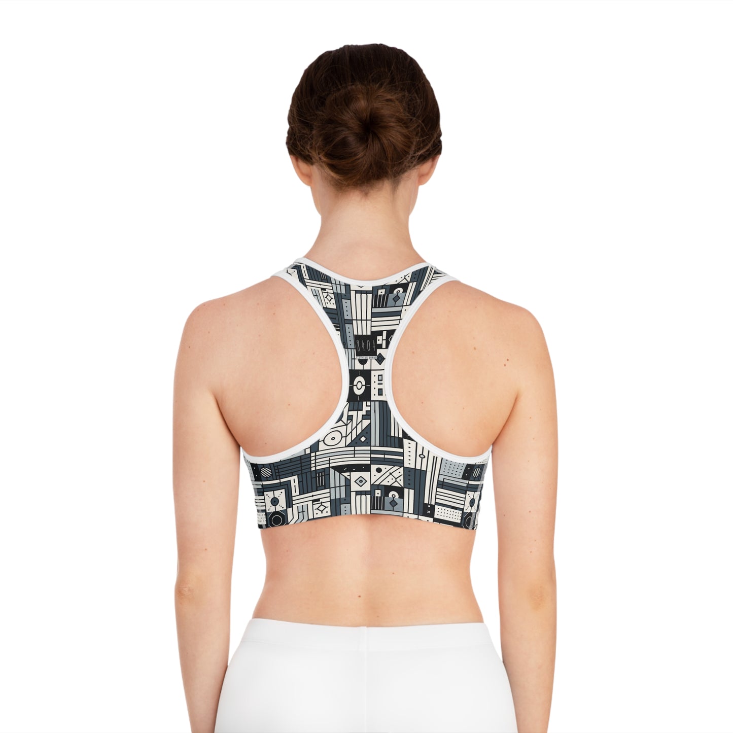 Digital Minimalism Minimalist Tech Sports Bra - 8404 Design-49