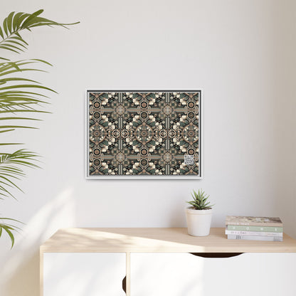 Cyber Garden Party Tech Garden Extravaganza Matte Canvas, Framed (multi-Color) - 8404 Design-66 A