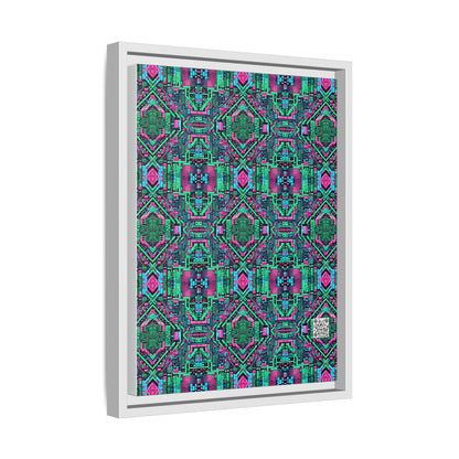 Digital Glitch Vibes Tech-Inspired Streetwear Matte Canvas, Framed (multi-Color) - 8404 Design-71 A