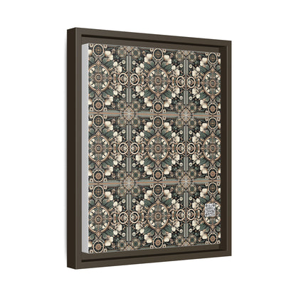 Cyber Garden Party Tech Garden Extravaganza Matte Canvas, Framed (multi-Color) - 8404 Design-66 A