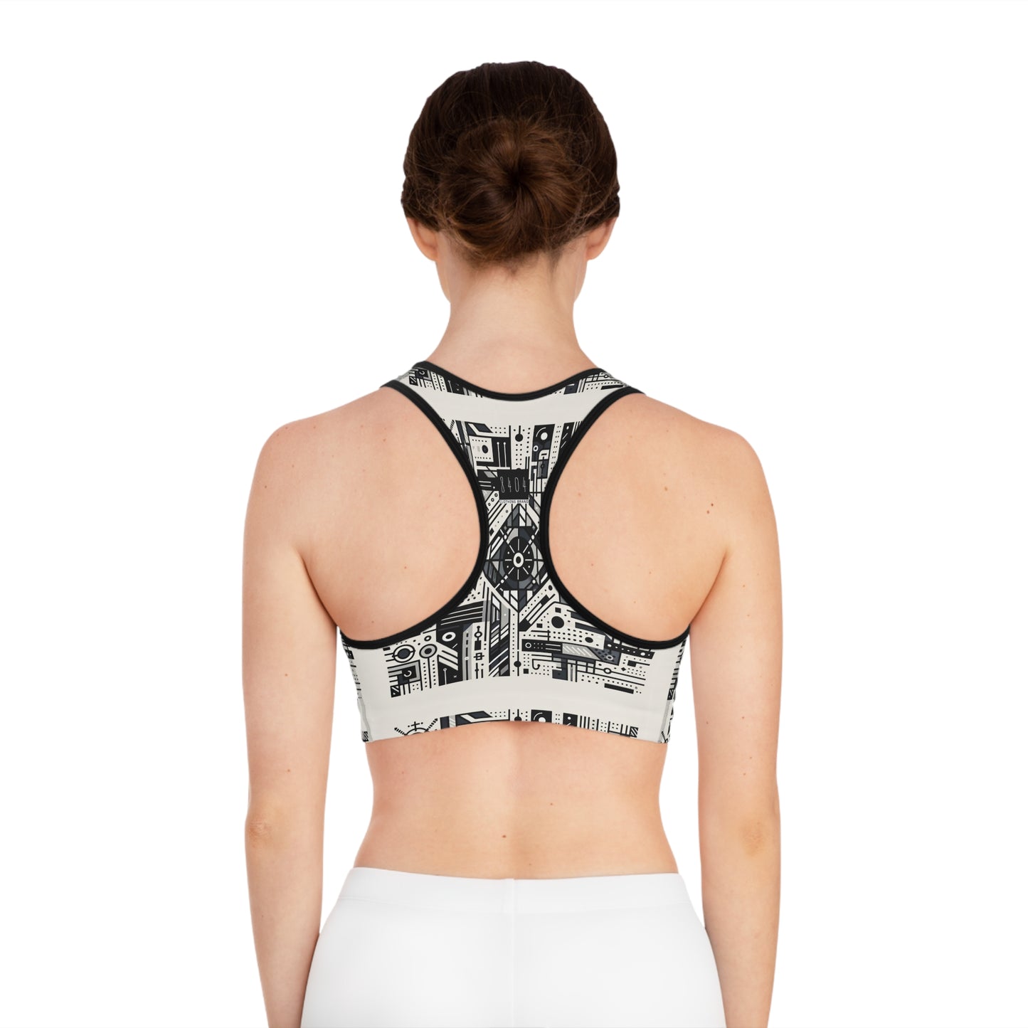 Digital Minimalism Minimalist Tech Sports Bra - 8404 Design-47
