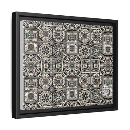 Cyber Garden Party Tech Garden Extravaganza Matte Canvas, Framed (multi-Color) - 8404 Design-45 A