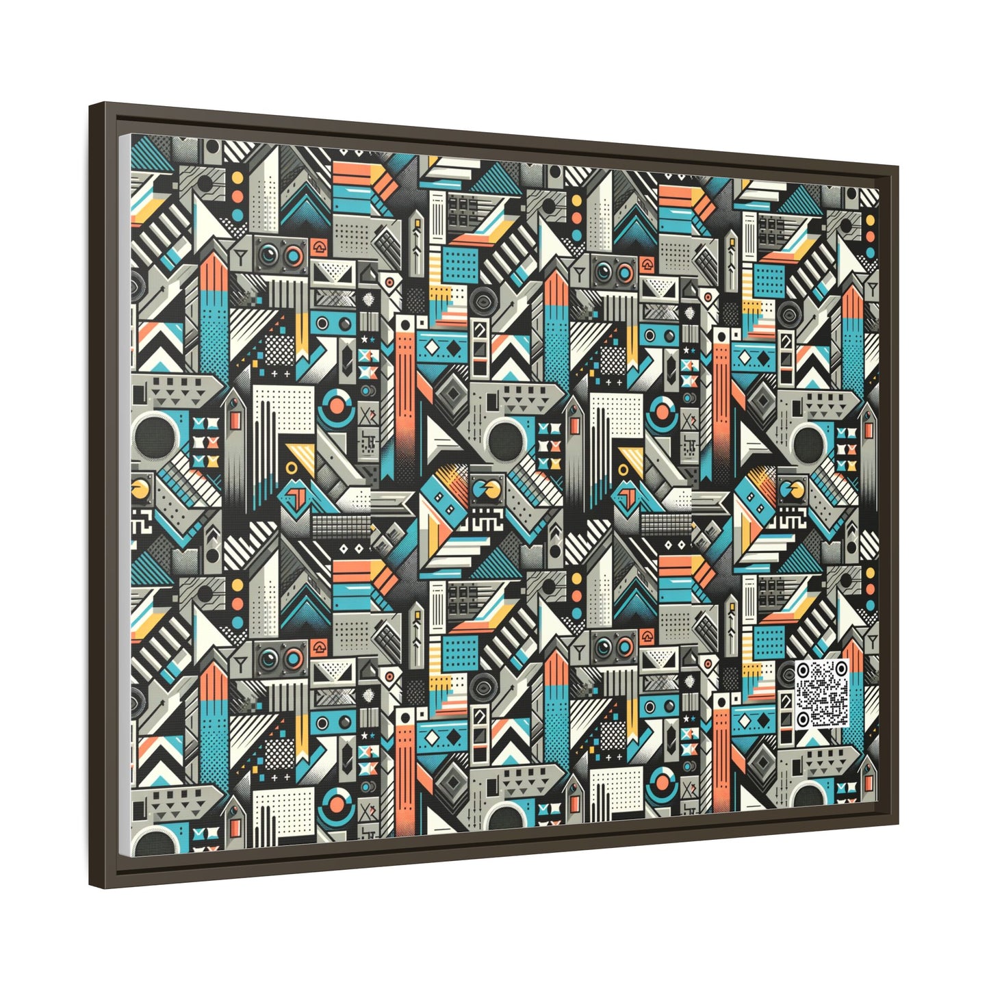 Digital Street Art Urban Street Style Matte Canvas, Framed (multi-color) - 8404 Design-81 A