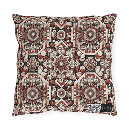 Neo Jomon Sculptural Aesthetics Artisanal Streetwear Outdoor Pillow - 8404 Design-55