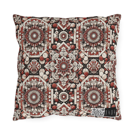 Neo Jomon Sculptural Aesthetics Artisanal Streetwear Outdoor Pillow - 8404 Design-55