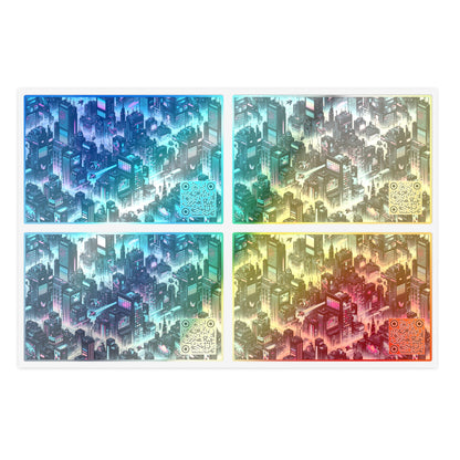 Digital Rebellion Tech-Inspired Streetwear Sticker Sheets - 8404 Design-51