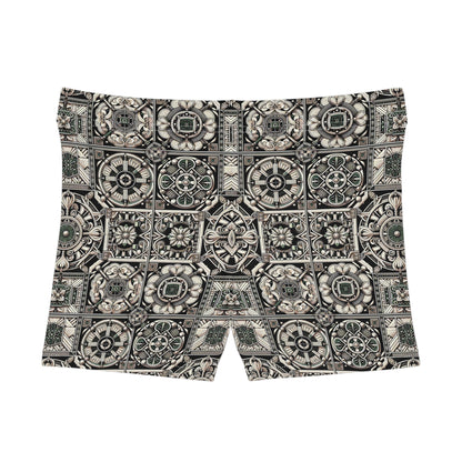 Cyber Garden Party Tech Garden Extravaganza Women's Shorts - 8404 Design-45