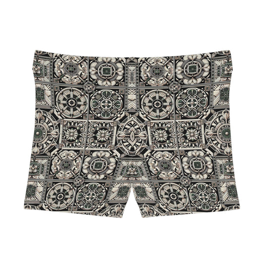 Cyber Garden Party Tech Garden Extravaganza Women's Shorts - 8404 Design-45