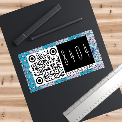 Digital Romance Modern Tech Romance Bumper Sticker - 8404 Design-44