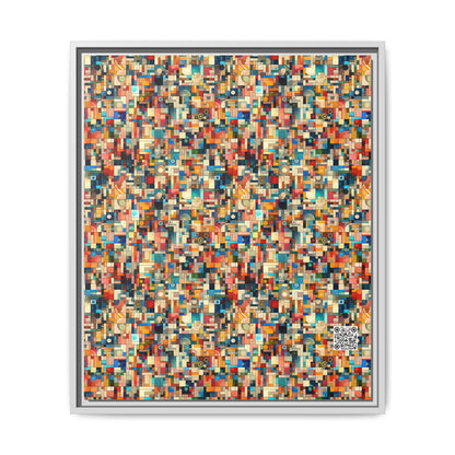 Digital Artistic Expression Artistic Streetwear Matte Canvas, Framed (multi-Color) - 8404 Design-46 B