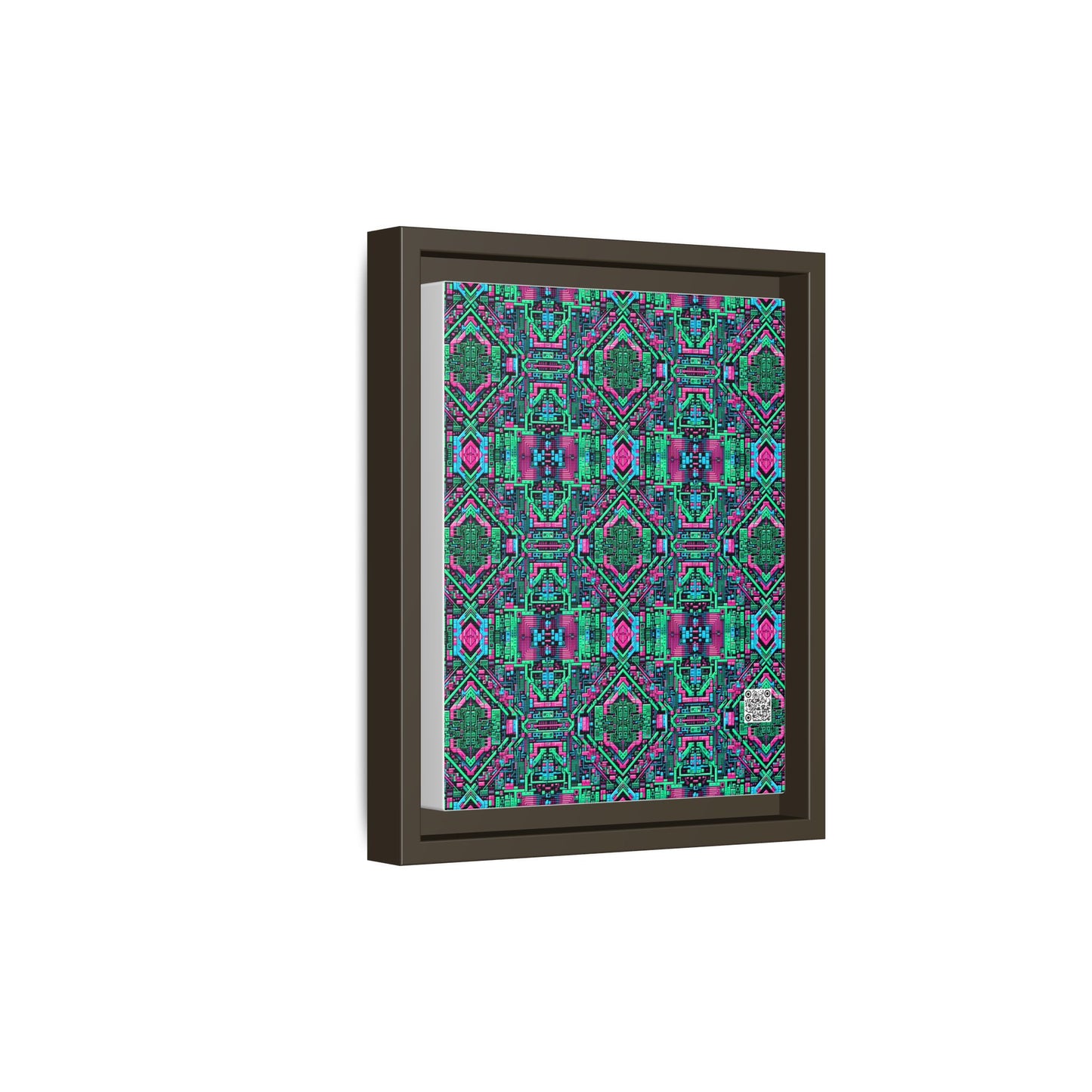 Digital Glitch Vibes Tech-Inspired Streetwear Matte Canvas, Framed (multi-Color) - 8404 Design-71 B