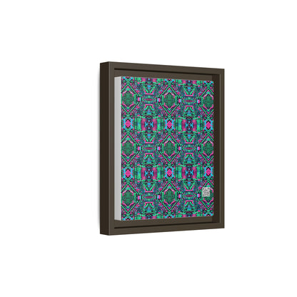 Digital Glitch Vibes Tech-Inspired Streetwear Matte Canvas, Framed (multi-Color) - 8404 Design-71 B