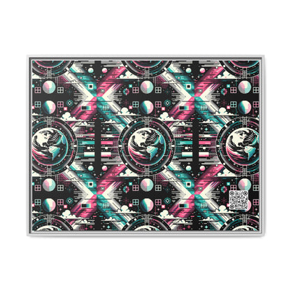 Digital Artistry Digital-native Streetwear Matte Canvas, Framed (multi-color) - 8404 Design-62 A