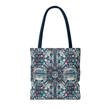 Digital Renaissance Tech-Forward Maximalism Tote Bag - 8404 Design-44