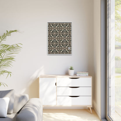 Cyber Garden Party Tech Garden Extravaganza Matte Canvas, Framed (multi-Color) - 8404 Design-66 A