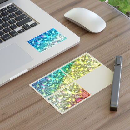 Tech-Infused Neon Tech-Forward Streetwear Sticker Sheets - 8404 Design-65