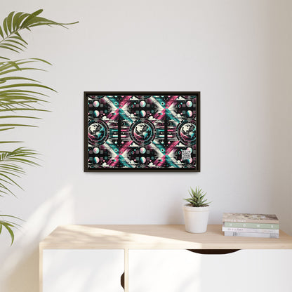 Digital Artistry Digital-native Streetwear Matte Canvas, Framed (multi-color) - 8404 Design-62 B