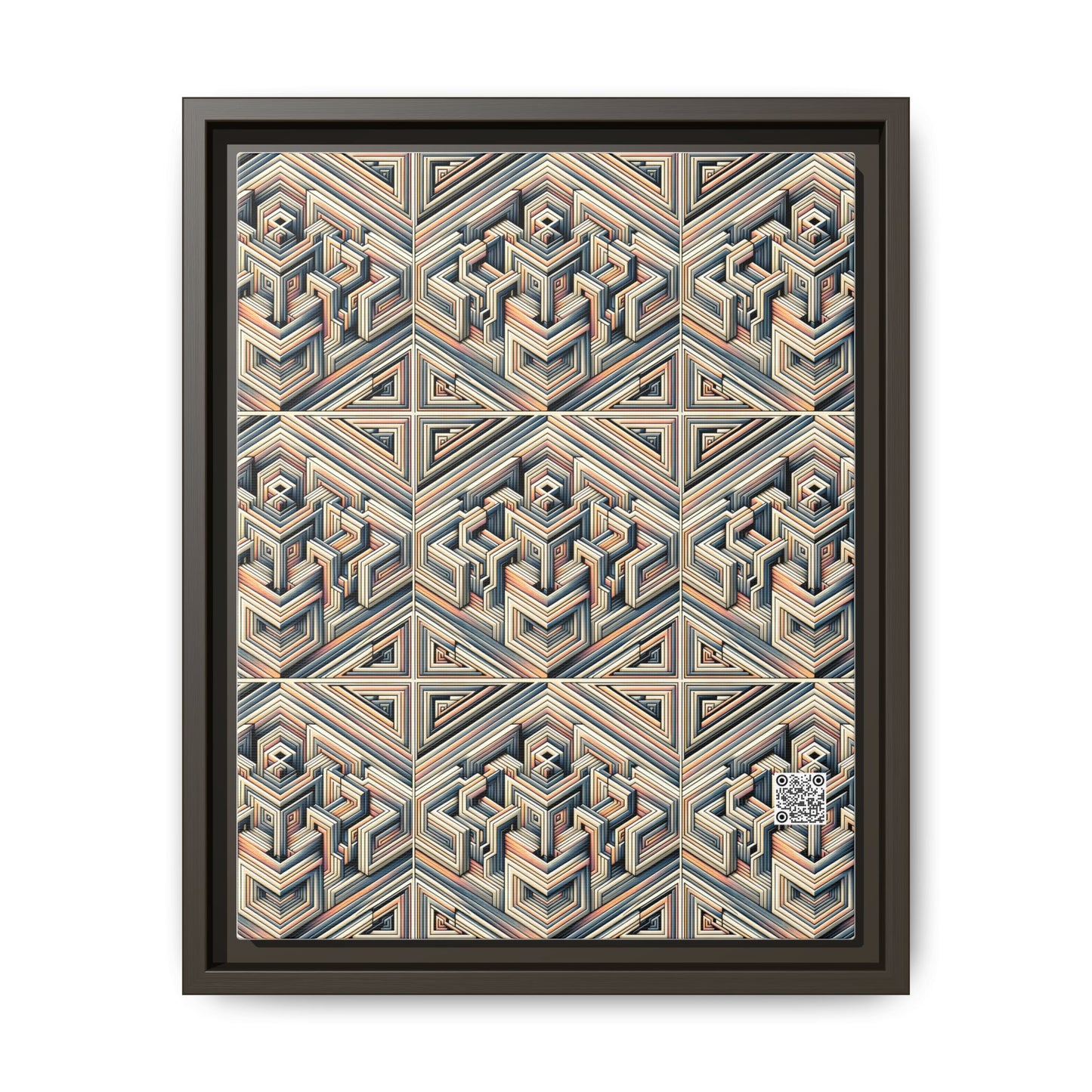 Tech Illusion Graphics Futuristic Artistry Matte Canvas, Framed (multi-color) - 8404 Design-52 A