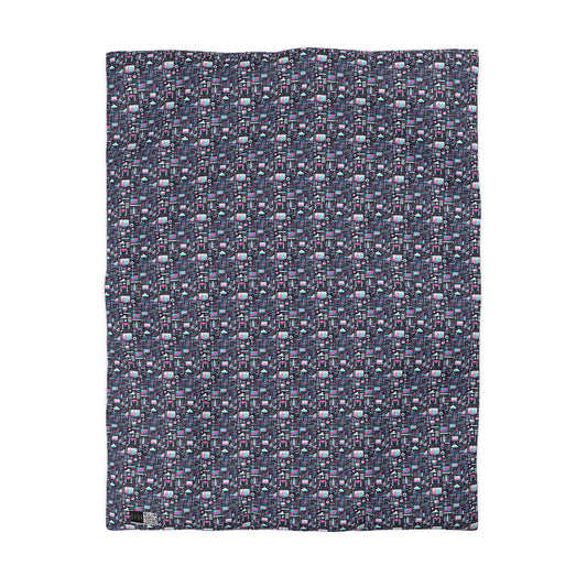 Digital Rebellion Youthful Streetwear with a Rebellious Digital Twist Microfiber Duvet Cover - 8404 Design-71