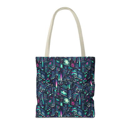 Digital Rebellion Tech-Inspired Streetwear Tote Bag - 8404 Design-58