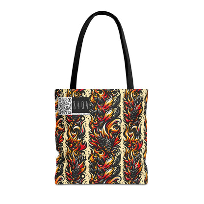 Flame Graphics Maximalist Streetwear Tote Bag - 8404 Design-65