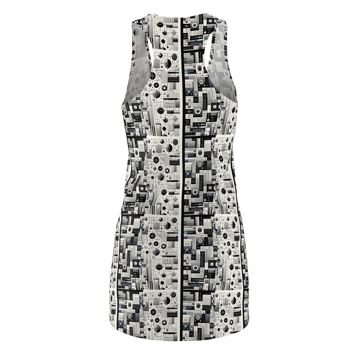Digital Minimalism Minimalist Tech Women's Cut & Sew Racerback Dress - 8404 Design-66