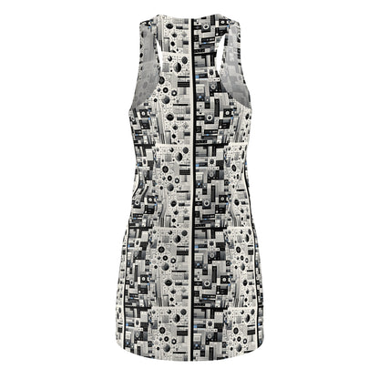 Digital Minimalism Minimalist Tech Women's Cut & Sew Racerback Dress - 8404 Design-66