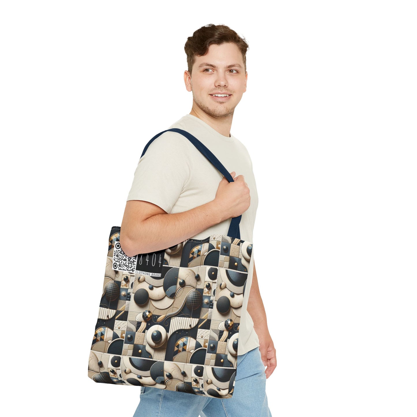 Tech-forward Luxe Streetwear Tech Luxe Fusion Tote Bag - 8404 Design-71