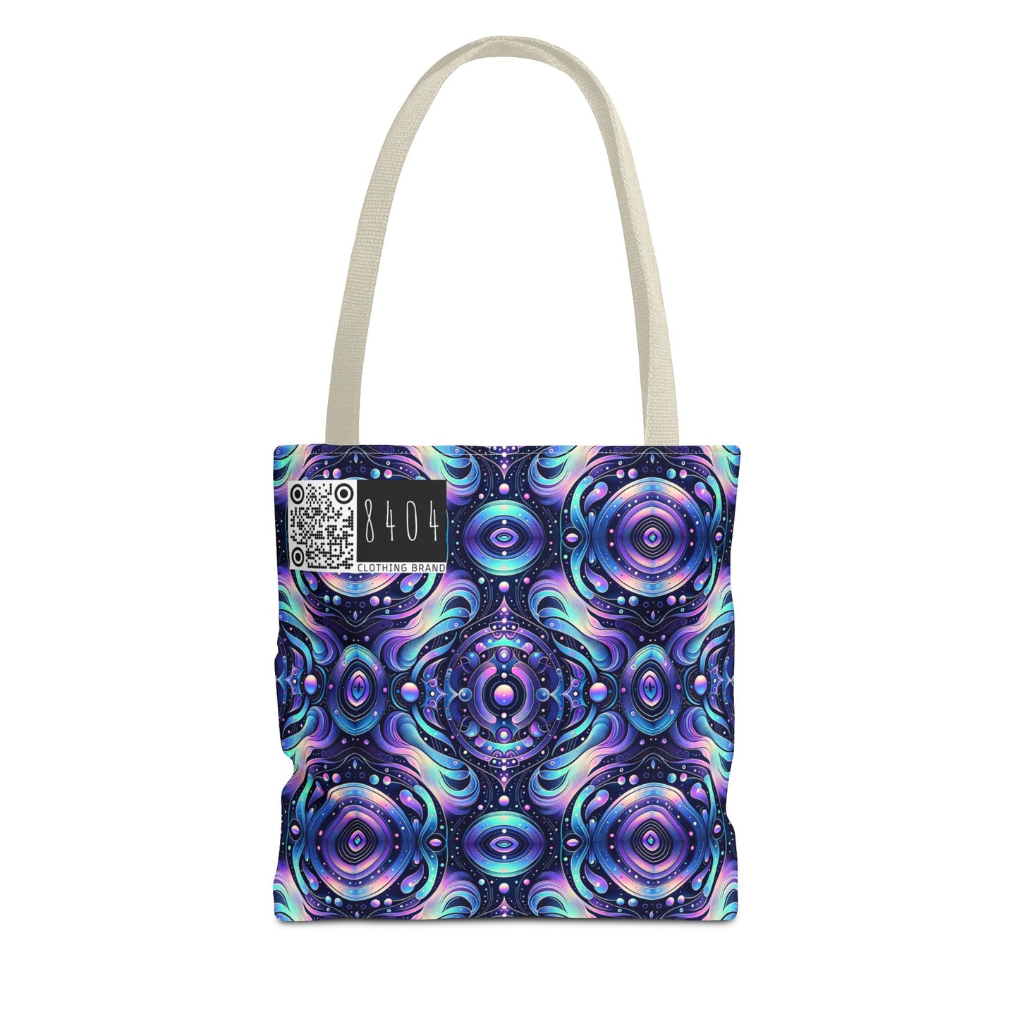 Iridescent Tech Fusion Tech-Forward Streetwear Tote Bag - 8404 Design-62