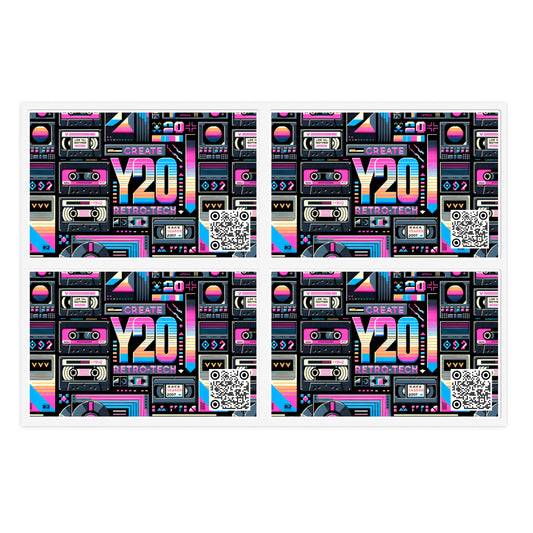 Digital Nostalgia Tech-Inspired Retro Fusion Sticker Sheets - 8404 Design-65