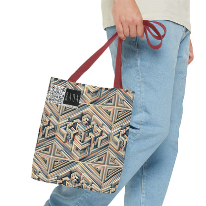 Tech Illusion Graphics Futuristic Artistry Tote Bag - 8404 Design-52