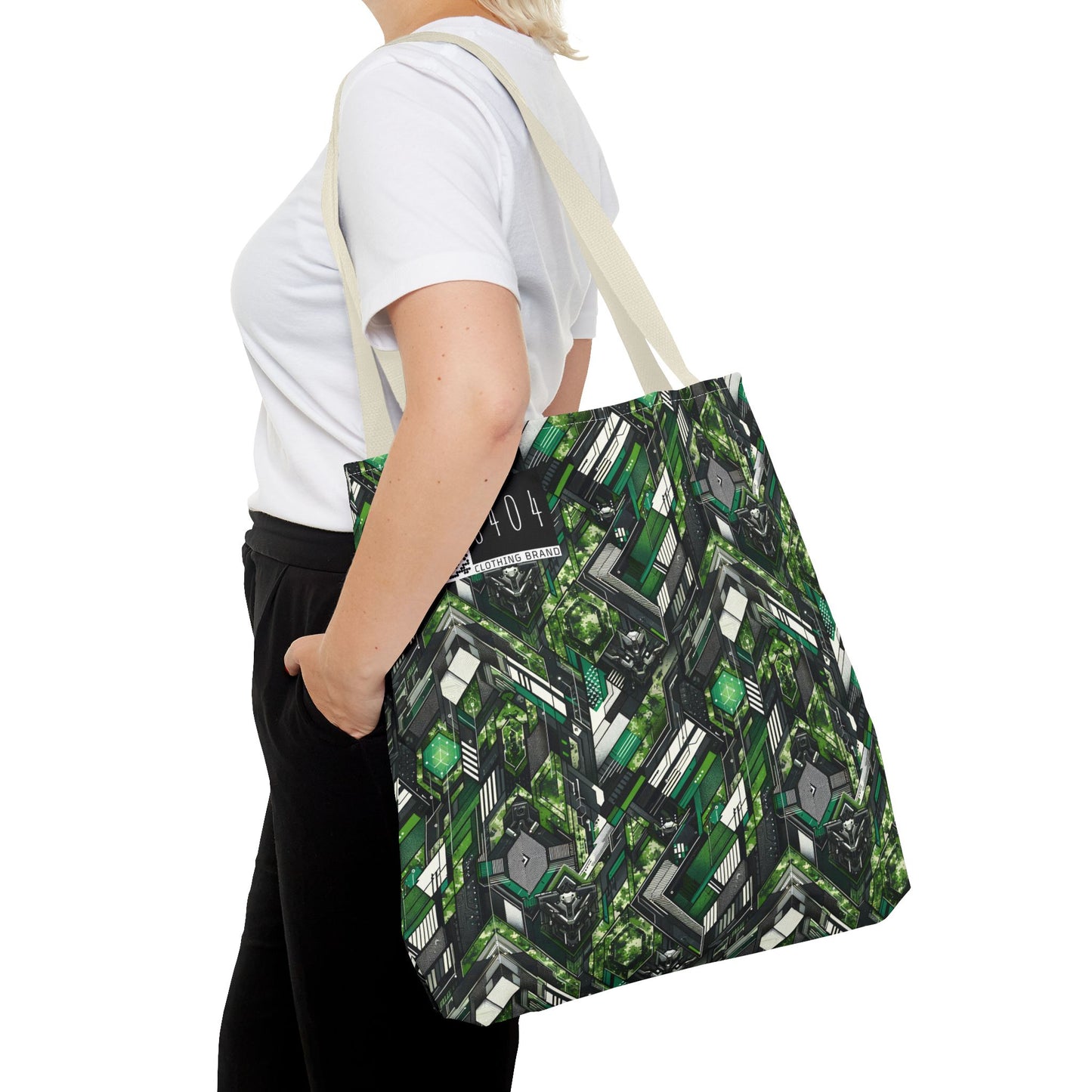 Tech Camo Fusion Tech-Forward Streetwear With a Futuristic Edge Tote Bag - 8404 Design-58