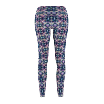 Iridescent Tech Fusion Tech-Forward Streetwear Women's Cut & Sew Casual Leggings - 8404 Design-61